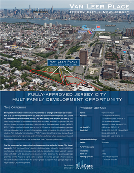 Fully-Approved Jersey City Multifamily Development Opportunity