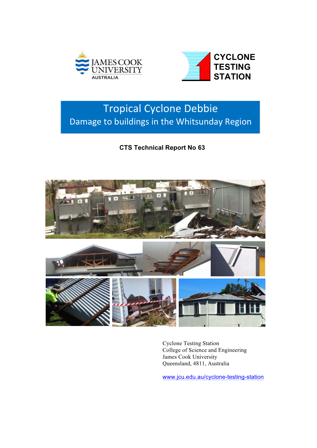 Tropical Cyclone Debbie Damage to Buildings in the Whitsunday Region