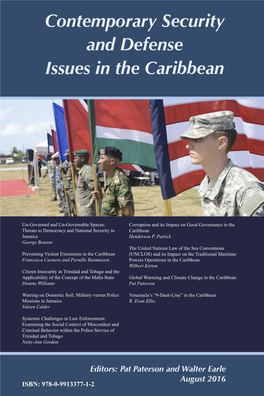 Contemporary Security and Defense Issues in the Caribbean 2016 1 Front Cover: a U.S