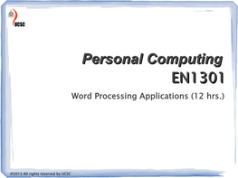 Word Processing Teachers Note Section 2
