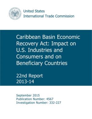 Caribbean Basin Economic Recovery Act: Impact on U.S