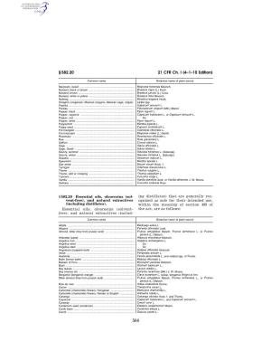 21 CFR Ch. I (4–1–10 Edition) § 582.20