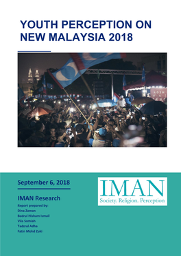 Youth Perception on New Malaysia 2018
