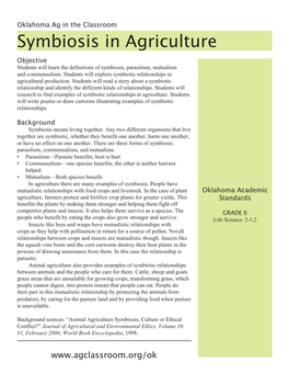 Symbiosis in Agriculture