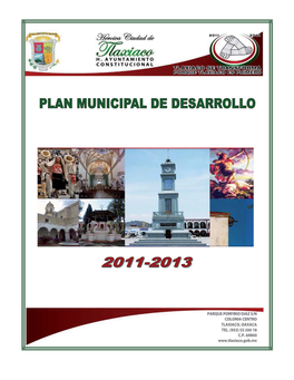 Plan Municipal De Desarrollo, Heroica Ciudad De Tlaxiaco; Oaxaca