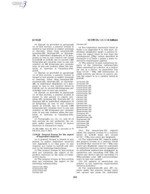 10 CFR Ch. I (1–1–14 Edition) § 110.23
