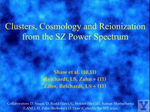 Clusters, Cosmology and Reionization from the SZ Power Spectrum