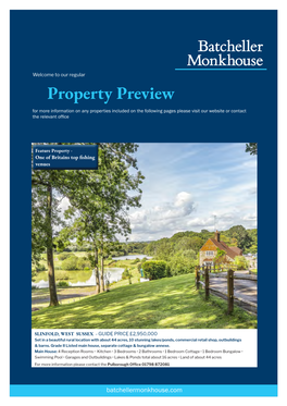 Property Preview for More Information on Any Properties Included on the Following Pages Please Visit Our Website Or Contact the Relevant Office