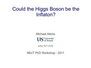 Could the Higgs Boson Be the Inflaton?