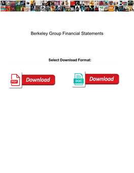 Berkeley Group Financial Statements