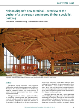 Nelson Airport's New Terminal – Overview of the Design of a Large