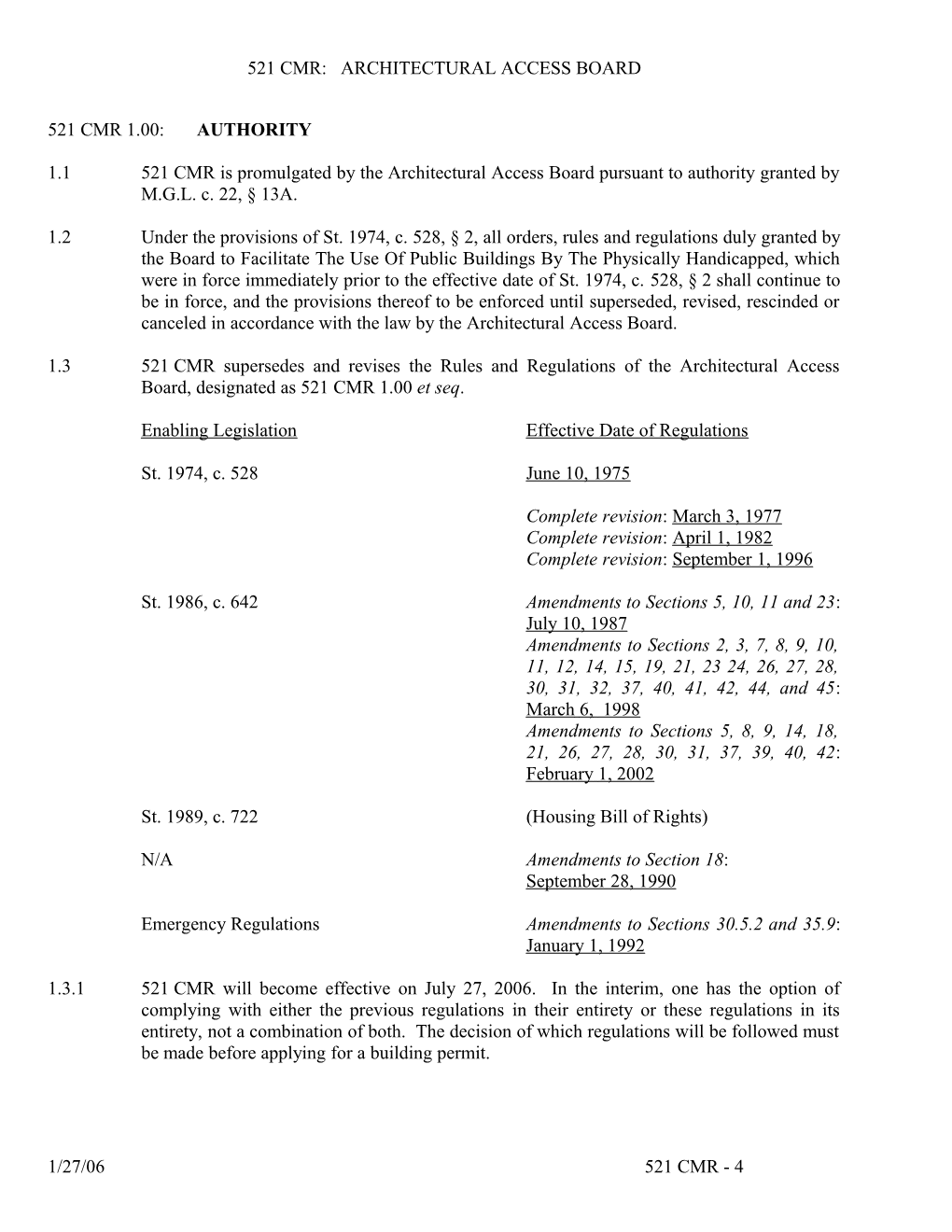 521Cmr:Architectural Access Board s2