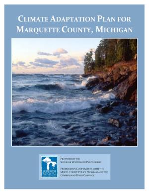 Climate Adaptation Plan for Marquette County, Michigan