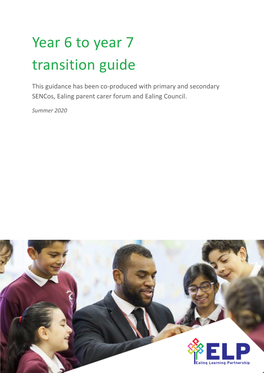 Year 6 to Year 7 Transition Guide