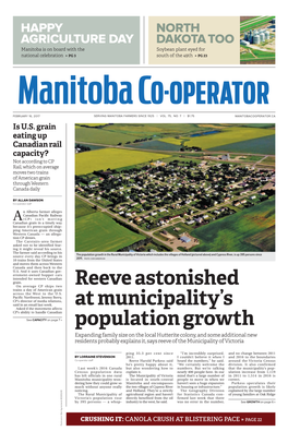 Reeve Astonished at Municipality's Population Growth