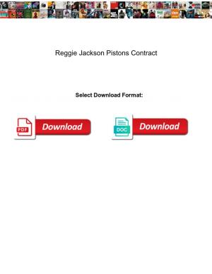 Reggie Jackson Pistons Contract