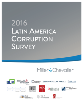 2016 Latin America Corruption Survey 1