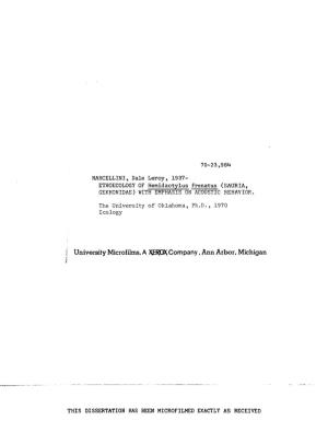 F University Microfilms, a XEROX Company, Ann Arbor, Michigan