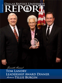 2013 Tom Landry Leadership Award Dinner Honors Tillie Burgin