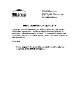 Mitlibraries Email: Docs@Mit.Edu Document Services