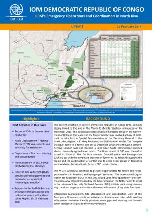 IOM's Emergency Operations and Coordination in North Kivu