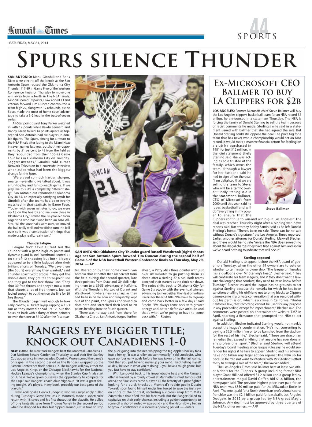 Spurs Silence Thunder