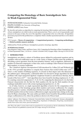 Computing the Homology of Basic Semialgebraic Sets in Weak