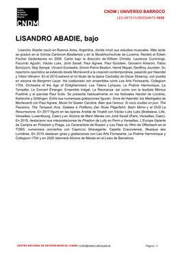 Biografía Lisandro Abadie