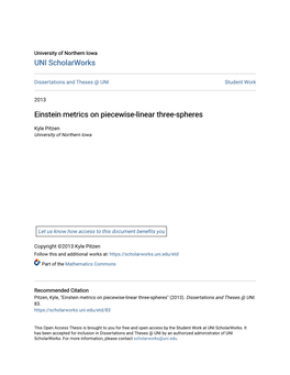 Einstein Metrics on Piecewise-Linear Three-Spheres