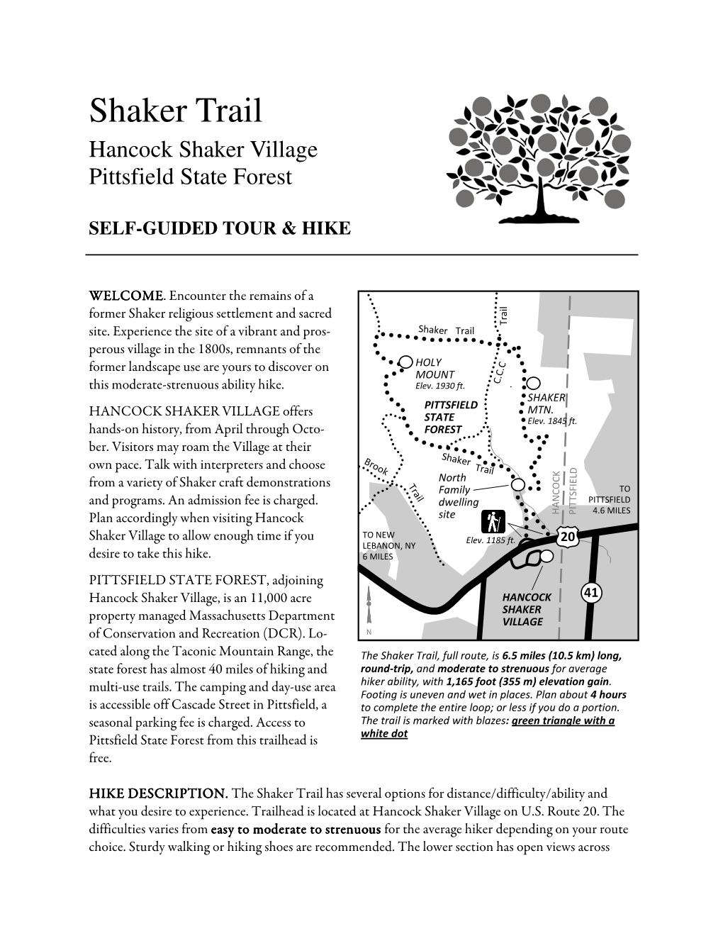 Shaker Trail Guide