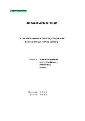 Zinnwald Lithium Project