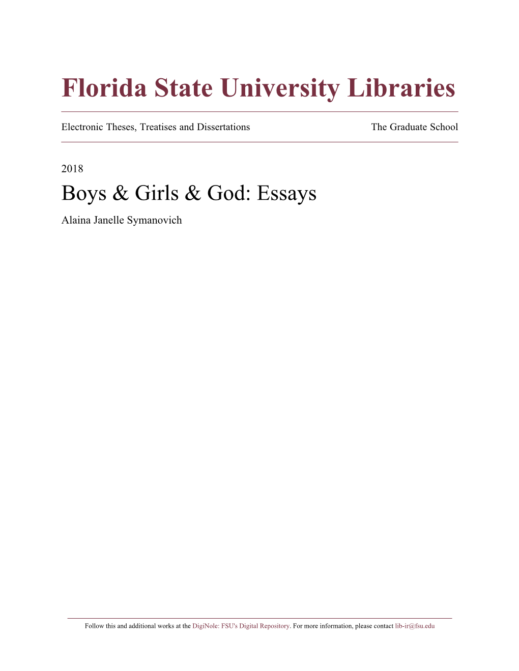 Florida State University Libraries