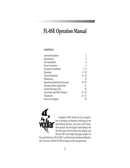 FL-8SE Operation Manual