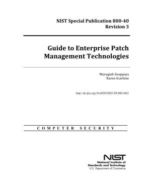 Guide to Enterprise Patch Management Technologies