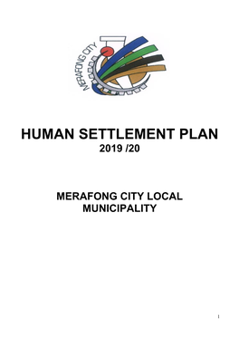 Human Settlement Plan 2019 /20