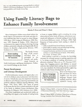 Using Family Literacy Bags to Enhance Family Involvement
