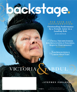 Outstanding Performance by a Female Actor in a Leading Role JUDI DENCH