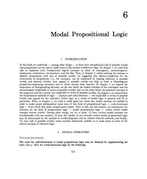 Modal Propositional Logic