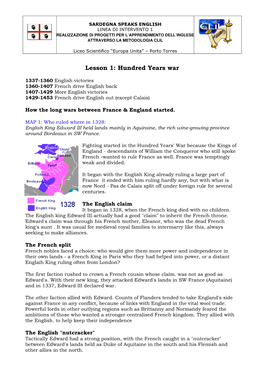 Lesson 1: Hundred Years War