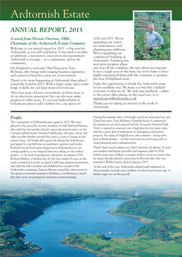 Ardtornish Annual Report