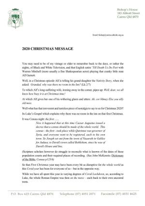 Bishop James Foley's Christmas Message