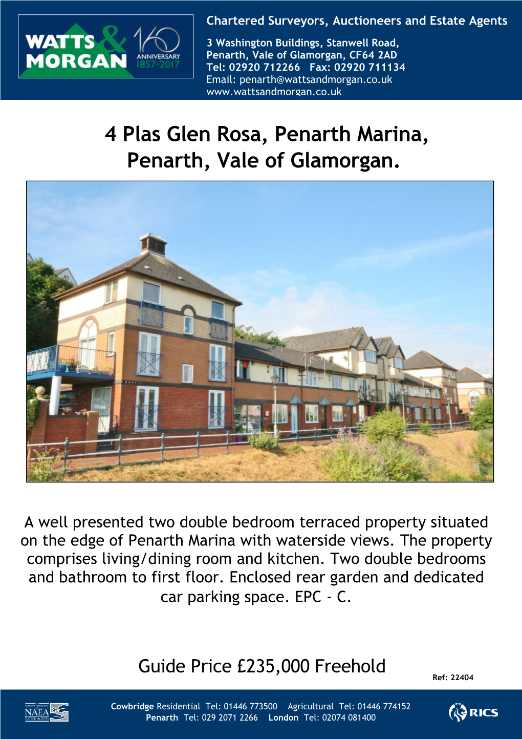 4 Plas Glen Rosa, Penarth Marina, Penarth, Vale of Glamorgan