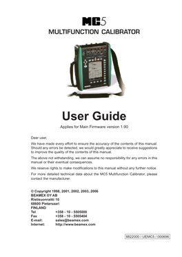 MC5 User Guide