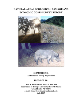 PIGS &amp; Natural Area Survey Report.Pdf