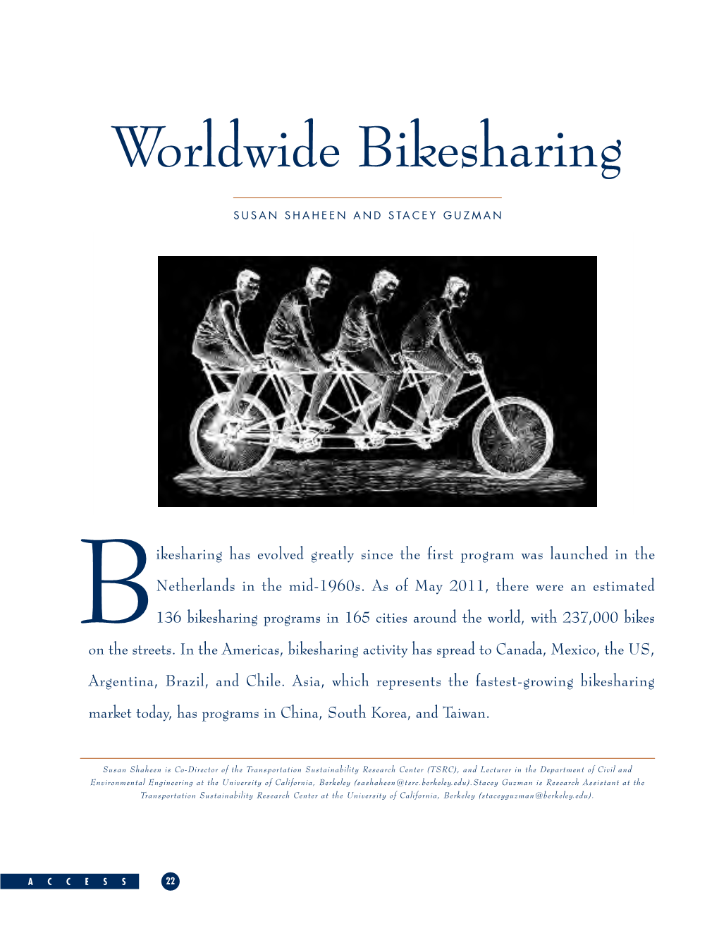 Worldwide Bikesharing