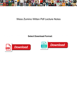 Wess Zumino Witten Pdf Lecture Notes