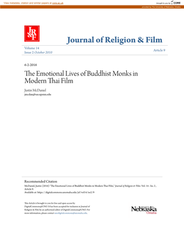 The Emotional Lives of Buddhist Monks in Modern Thai Film