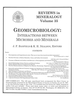 Geomrcrobrology: Ixinractionsbetween MTCNOBESAND Mtxbrals