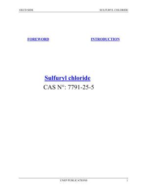 Sulfuryl Chloride CAS N°: 7791-25-5