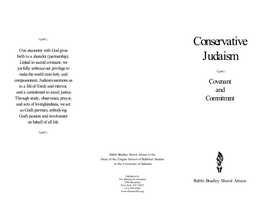 Conservative Judaism